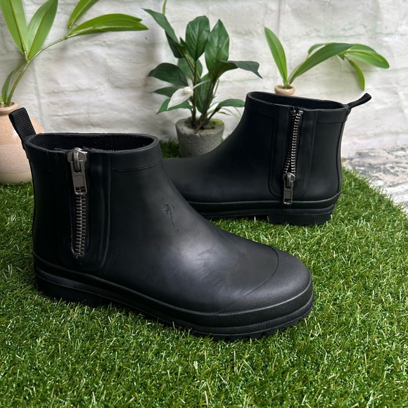 MADEWELL Rubber black chelsea Rain Boots women’s size 7 new - Picture 12 of 15